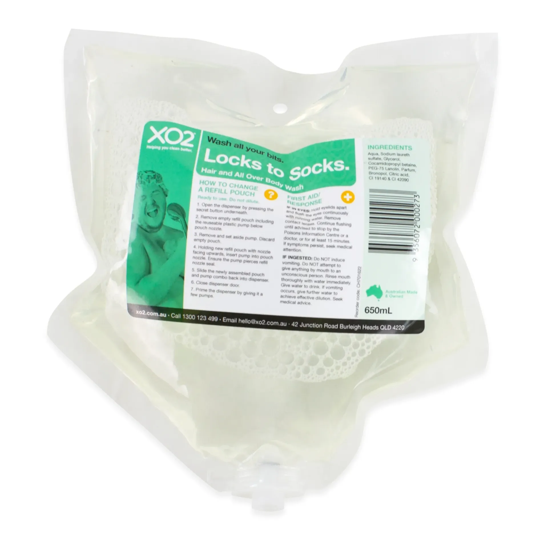 Refills For Hand Soap & Body Wash Dispensers - XO2